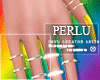 [P]Pride Nails Rings |Y