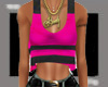 pink and black top