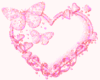 Pink heart with flower