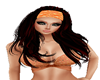 hair with orange bandana