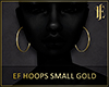 EF Hoops Small Gold