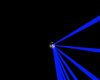 blue and purple laser