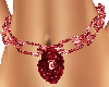 rose bellychainre red 
