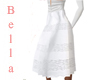 Isa White Skirt