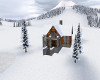 winter logg cabin