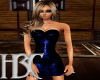 HBC Blue Snakeskin Dress