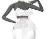 White Stripe Dress DQJ