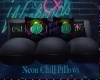Neon Chill Pillows