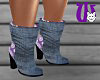 Western Boots purple