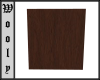 Square wall brown wood