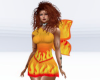 Short fire dress