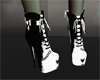 black & White boots