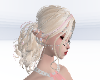 Blond with pink ponytail