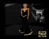 New years gown blk n gld
