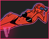 𐦍 Red Light Babe Rug
