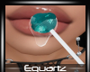 Teal Dripping Lollipop