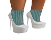 Mellow White Heels/Socks