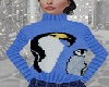 blue pinguin sweater