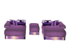 purple dance club stools