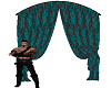 ArchedCurtains Blk/Teal
