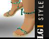 LG1 Turquoise Sandals