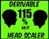 {J} 115% Head Scaler