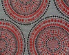 -T- Red and Gray Rug