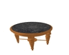 table with black stone