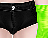 femboy blk alien shorts