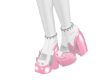 butterfly heels pink
