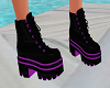 [SS] Blk-Purple Boots