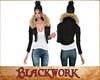 blk jean jacket w/ fur 1