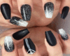 Black+White Nails
