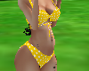 pregnant bikini yellow