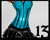 13 PVC Mini Dress Blue 2