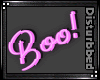 !Neon BOO Head Sign-Pink