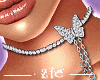 Butterfly Choker Silver
