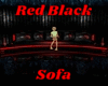 Red Black Sofa