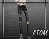 [A] Drk.Grey Rip.Jeans+T