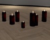 Red Blk Floating Candle
