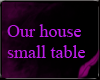 coffee table purp/black