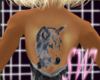 wolf back tattoo