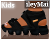 Kids Black Sandals