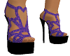 black n purple heels