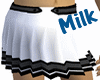 Milk~pleated skirt