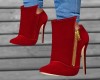 Sleek boots red