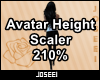 Avatar Height Scale 210%