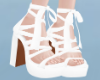 W+ White Ribon Heels