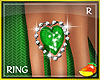 Valentine Heart Emerald
