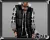 [Shin] Black Grey vest